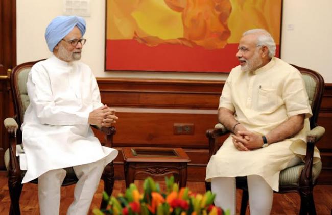PM Modi meets Manmohan Singh