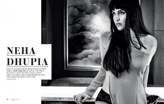 Neha  Dhupia sizzles Maxim cover
