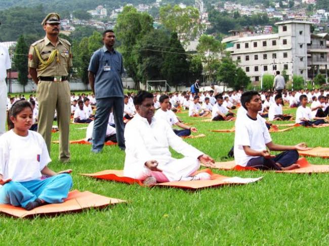 Shillong: International Yoga Day celebrated at Air Force and Army establishments 
