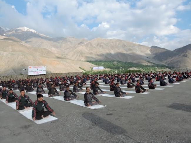 Indian Army celebrates International Yoga Day at Siachen Glacier, Leh, Kargil