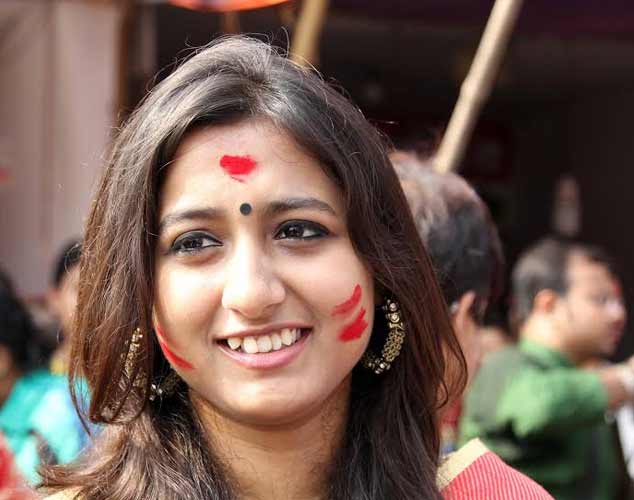 Revellers bid adieu to Goddess Durga on Maha Dashami