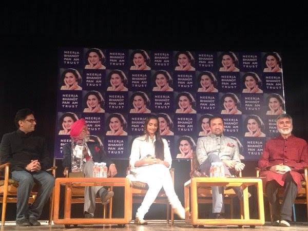 Team Neerja presents Neerja Bhanot bravery award in Chandigarh