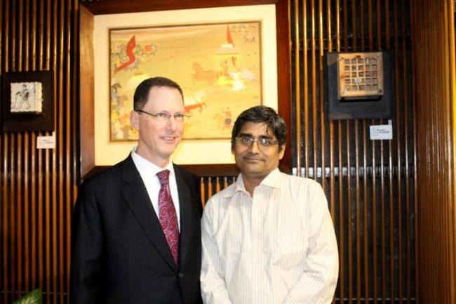 American Center hosts Partha Dey's Painting and Ceramic Exhibition