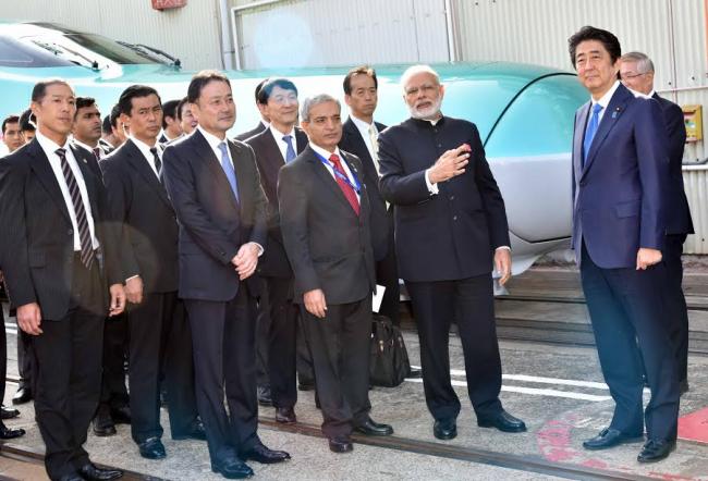 Narendra Modi and the Prime Minister of Japan