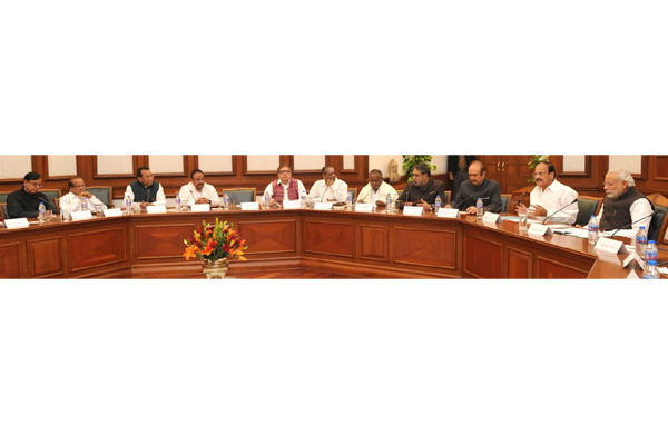 Narendra Modi meeting the major Opposition parties and NDA leaders