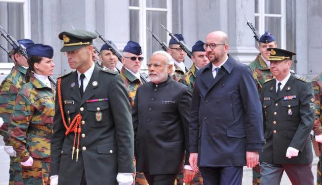 Narendra Modi in Brussels