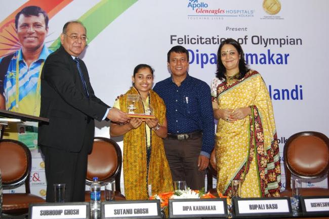 Dipa Karmakar felicitated by The Bengal Chamber