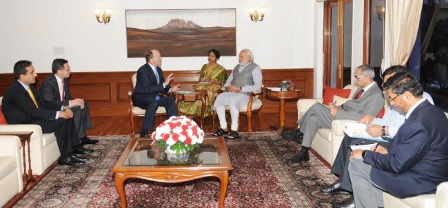  The Chairman, CISCO, Mr. John Chambers calls on the Prime Minister