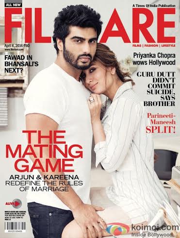 Arjun and Kareena sizzle on the Filmfare cover