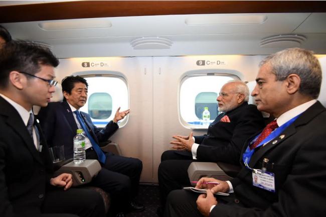 Narendra Modi and the Prime Minister of Japan