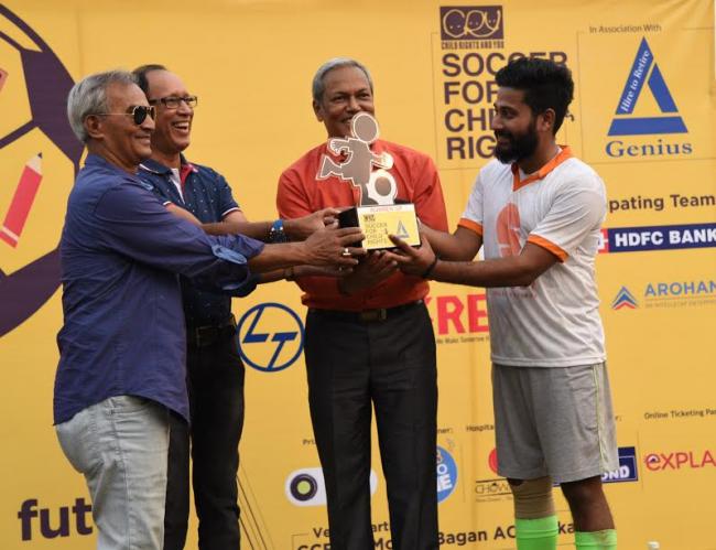 CRY hosts soccer tournament in Kolkata