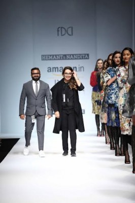 Amazon India Fashion Week: Hemant & Nandita display collection
