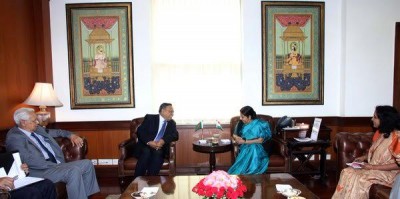  Bangladesh FM Abul Hassan Mahmud Ali meets Sushma Swaraj