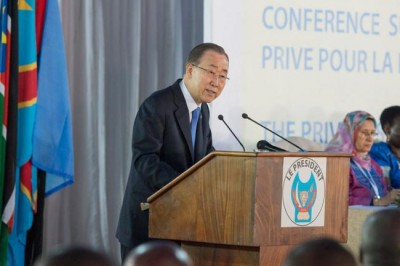 Ban highlights private-sector investment for potential to 'transform' Africa's Great Lakes region