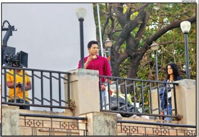 Sachin shoots for his documentary in Mumbai