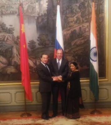 Sushma Swaraj meets Chinese, Russian Foreign Ministers
