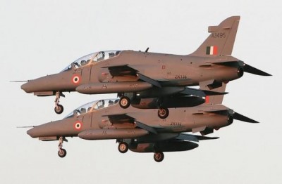IAF Hawk trainer crashes in West Bengal, pilots eject safely