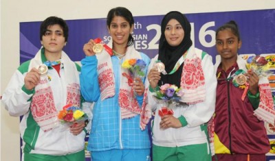 Joshana Chinappa won gold in Squash 