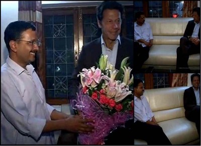 Arvind Kejriwal meets Imran Khan