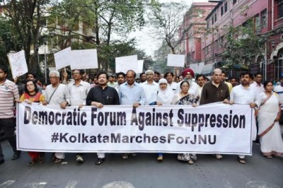 JNU row: Kolkata holds protest rally