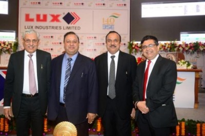Innerwear leader Lux Industries Limited lists on BSE