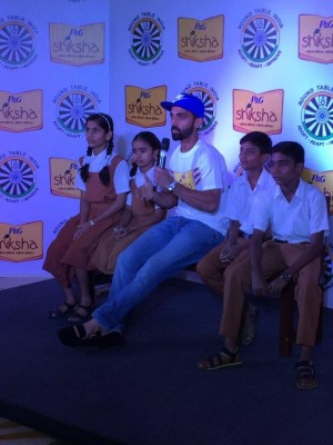 Ajinkya Rahane bats for P&G Shiksha