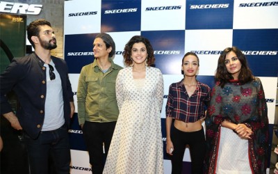 Team Pink visits the Skechers Store in Hyderabad