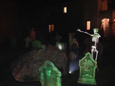 Halloween celebrated around the world, even airports put us scary show