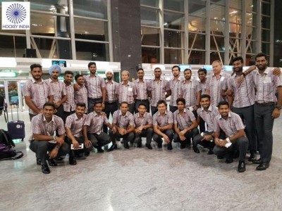 Indian hockey team departs for Rio Olympics