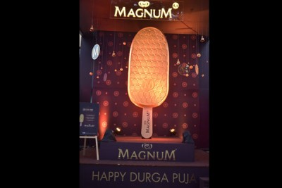 Magnum makes  installation in Kolkata for Durga Puja
