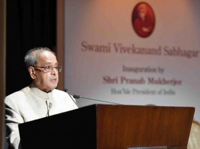 President  inaugurates Swami Vivekanand Sabhagar at Kathak Kendra of Sangeet Natak Akademi