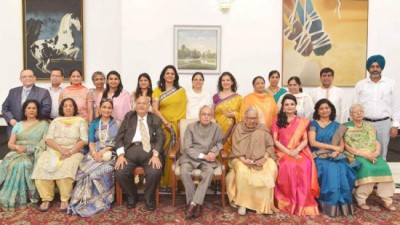 President Pranab Mukherjee presents Malti Gyan Peeth Puraskar 