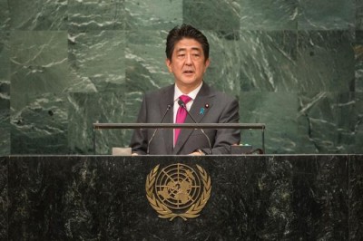  Japanese Prime Minister Abe calls for resolute UN action against DPR Koreaâ€™s nuclear threat