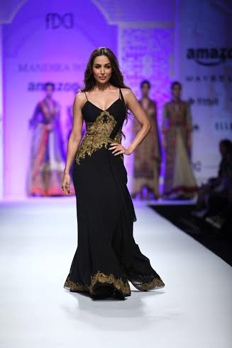 Amazon India Fashion Week: Malaika Arora Khan walks the ramp for Mandira Wirk