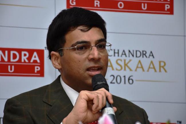 Kolkata: Vishwanathan Anand awarded P C Chandra Puraskaar 2016