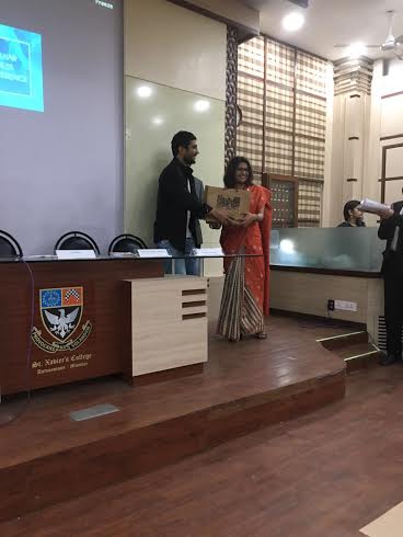 Prateik Babbar at opening ceremony of St Xaviers College fest Malhar