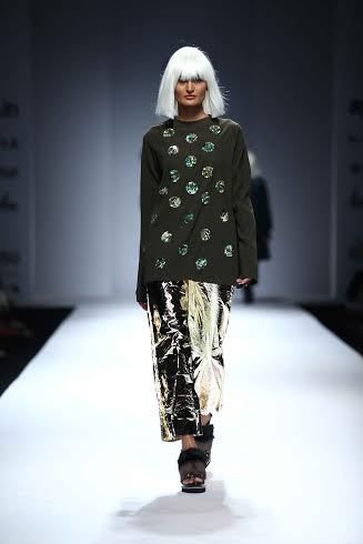 Sanchita showcases collection in AIFW