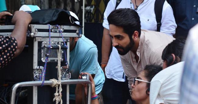 Ayushmann Khurrana shoots for Meri Pyaari Bindu in Kolkata
