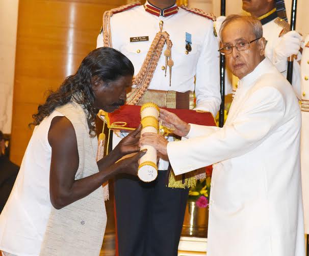 Narendra Modi at a Civil Investiture Ceremony
