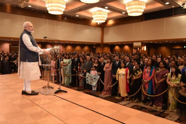 Narendra Modi and the Prime Minister of Japan