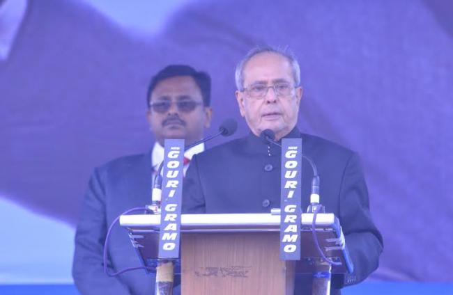 Pranab Mukherjee  visits Vidyanagar College