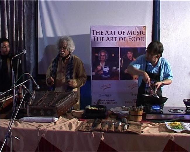 Pandit Tarun Bhattacharya ,Master Chef Pradeep Rozario presenteducation 