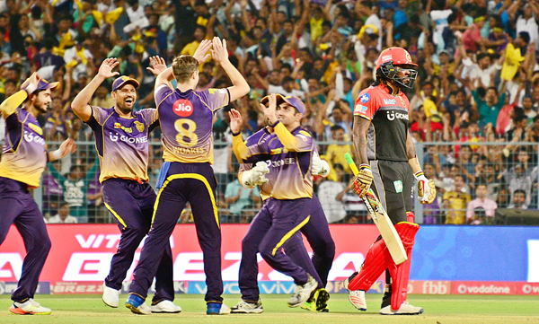 KKR beat RC Bangalore  at Eden Gardens