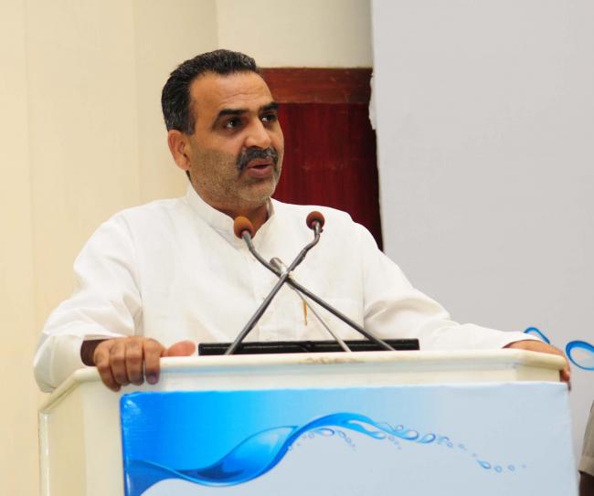 Dr. Sanjeev Kumar Balyan addressing at the inauguration of the Jal Manthan-IV