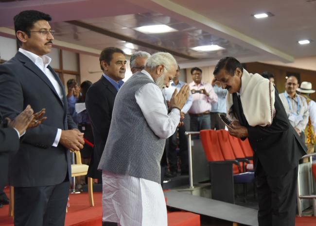 PM Modi at 2017 FIFA U-17 World Cup match in New Delhi