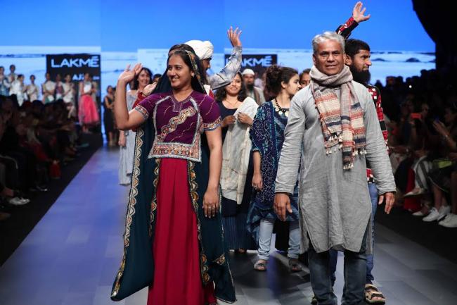 LFW: Models walk the ramp for designer Somaiya Kala Vidya