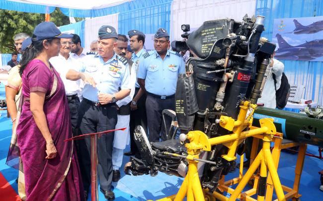 Nirmala Sitharaman visits Air Force Station Jamnagar in Gujarat