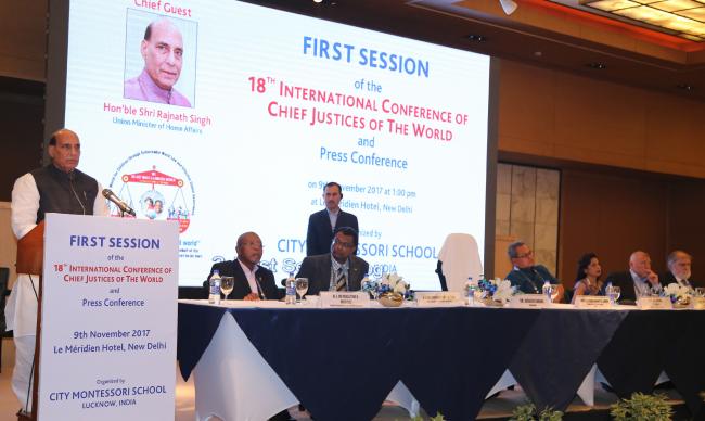 Rajnath Singh addresses IPS Officer Trainees of 2016 batch in New Delhi 