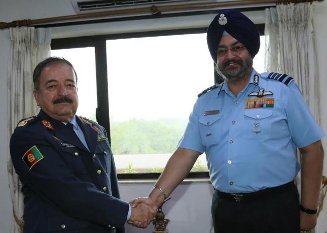 Lieutenant General Abdul Wahab Wardak, Vice Chief of General Staff (Air), Afghanistan National Security Forces visits India