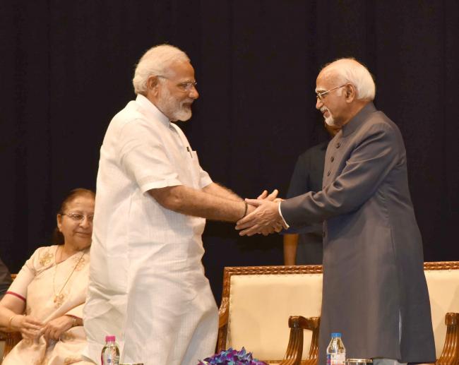 PM MODI-FAREWELL FUNCTION-HAMID ANSARI